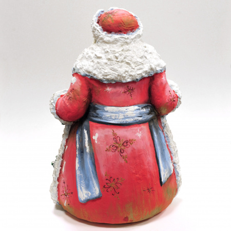 дед мороз: уникальная, большая скульптура, папье-маше