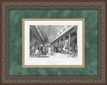 Базар в Тифлисе (Грузия), литография