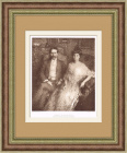 Антикварная гелиогравюра с картины Эрнеста Лорана, 1907 г