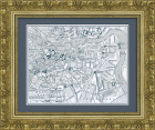 Центр Санкт-Петербурга. Винтажная карта 1956 года