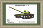 "Средний танк Т-72", советский плакат
