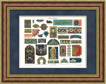 Ювелирное дело, эмаль в традициях разных стран. Хромолитография в раме