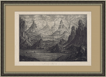 Атлантида (пейзажи Крыма), литография Богаевского Атлантида (пейзажи Крыма), литография Богаевского